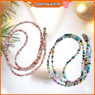 [KAN] 1Pcs DIY Accessories Stylish Cute Stone Gem Mobile Phone Crossbody Straps Lanyard Beads Chain 