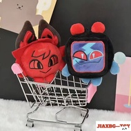 Hazbin Hotel Alastor 3 Vees Husk Angel 10cm Soft Plush Doll Keychain Cotton Doll Pendant Decor