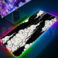 Large RGB Mouse Pad XXL Gaming Mousepad Black Mouse Mat Gamer Mousepads LED Table Pads Keyboard Mats Desk Rug Wh