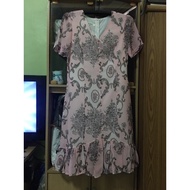 2nd hand pink painted fish tail dress