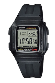 นาฬิกา รุ่น นาฬิกา Casio นาฬิกาข้อมือ นาฬิกาเด็ก รุ่นF-201WA-1A / F-201WA-9A กันน้ำ100M  ของแท้100% 