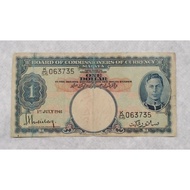 1 Dollar George King Straits Settlements Board Of Commissioners Of Currency Malaya