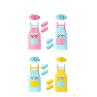 🇲🇾 Full Set Apron Kids Chef Uniform Baju Kerjaya Kanak-Kanak Costume Memasak budak School Day Kitche