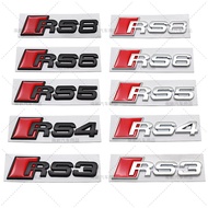 Audi Audi Modified Car Logo Sticker Logo Word Logo Modified RS3/RS4/RS5/RS6/RS8 Car Rear Logo Car St