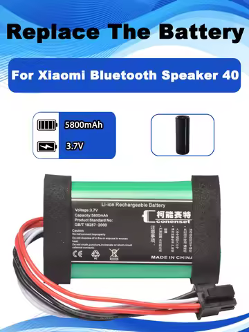 3.6V 5800mAh Replacement Speaker Battery For Xiaomi Bluetooth Speaker 40W