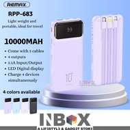 IN-BOX Remax 4359 LED display 2.1A 10000mah cabled powerbank