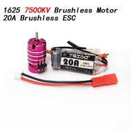 YSIDO 1625 3500/6000/7500/11000KV Brushless Motor 2.0mm Shaft w/ 20A ESC Combo for Wltoys Traxxas RC