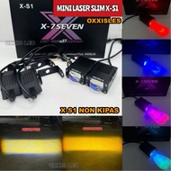 ORIGINAL X-7SEVEN MINI LASER SLIM X-7SEVEN XS-1 PRO PLUS HI LOO 30 WATT COOLING FAN SLIM SPOTLIGHT.