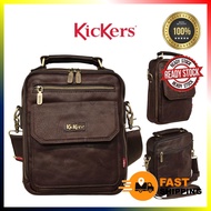 KICKERS ORIGINAL COW LEATHER SLING BAG CROSSBODY BEG LELAKI KULIT ORIGINAL LEMBU ASLI BEG SILANG BRA