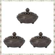 (UJCZ) 3X Ceramic Mosquito Repellent Incense Burner Classical Living Room Decor Porcelain Coil Incen
