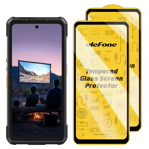 For Ulefone Armor 34 Pro Projector 2pcs/ Pack Ulefone 9H HD Anti Fingerprint Tempered Glass Film Pho