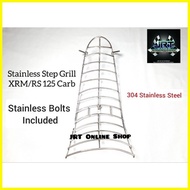☋ ☬ ◐ Stainless Step Grill for RS/XRM 125 Carb