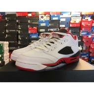 NIKE AIR JORDAN 5 RETRO LOW GS White Red Tube 314338-101