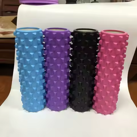 EVA Foam Yoga Foam Massage Roller High Density Trigger Point Yoga Pilates Foam Roller Stable Pink Fi