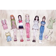 Paper doll mainan bongkar pasang mainan bp anak jadul 90an viral