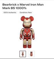Bearbrick marvel iron man 1000%