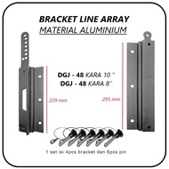 Flying Bracket Line Array - Speaker Bracket 8 / 10 INCH LINE ARRAY MATERIAL ALUMINIUM DGJ - RA kara