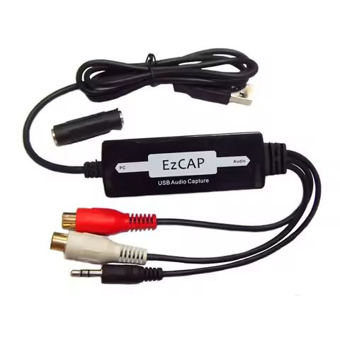Ezcap216 Vinyl Cassette To CD /USB Audio Capture MP3 WMA WAV OGG Converter Recorder Edit Audio to MP