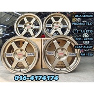 RIM 15 PROMAX TE37 (USIA SEHARI) myvi jazz city vios