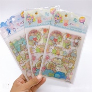 [PipiGo] [READY STOCK] Sumikko gurashi summiko gurashi Cartoon Corner Biological Frosted Hand Ledger Sticker Can Be Pasted Repeatedly DIY Decorative Gold Foil Stickers a Pack3Zhang