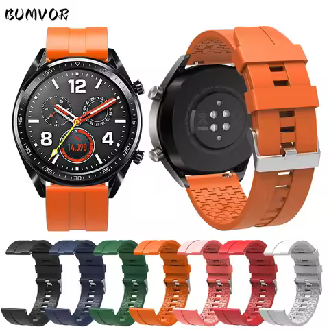 22mm Silicone Band For Huawei Watch GT 2 Pro Strap Original Watchband For Huawei GT2 GT3 Pro Wristba