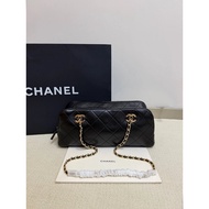 CHANEL 26A New Style Baguette Chanel Baguette Suede Cowhide Shoulder Chain Underarm Nubuck Leather B
