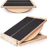 Wooden Stretching Board Incline Balance Board Adjustable Calf Training Stretching Device Yoga Standi