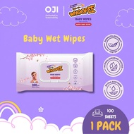 Whoopee Baby Wet Wipes Tisu Basah Bayi 100's x 1 Pack Hypoallergenic 99% Pure Water Alcohol Free