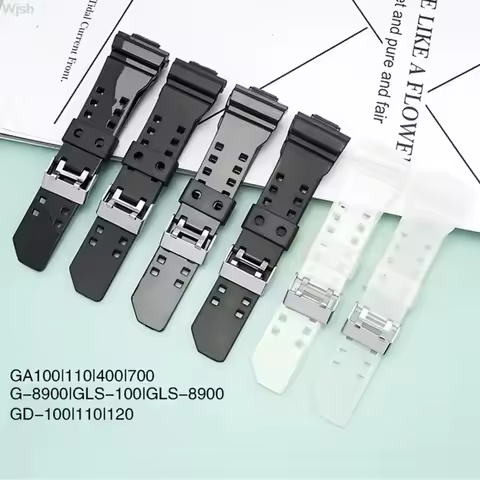 Rubber Replacement Watch Straps for Casio G-Shock GA-100/110/120/150/400/700 GD-100/110/120 GW-8900 