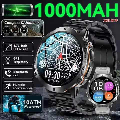 2026 Original TANK X3 Ultra GPS Smart Watch Men 10ATM Waterproof Smartwatch HD AMOLED 1000mAh Fitnes