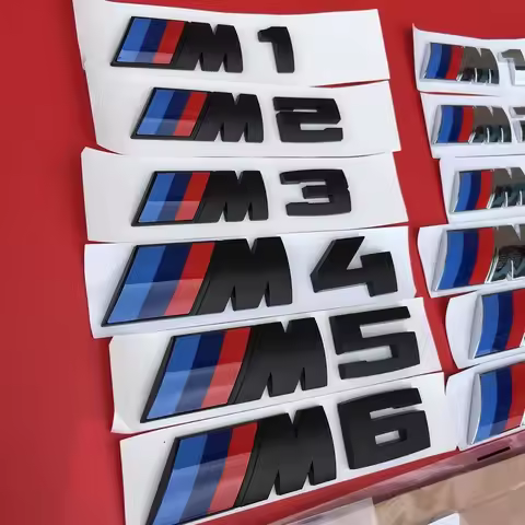 3D ABS Car Body Side Badge Body Rear Trunk Decor Sticker For BMW M M1 M2 M3 M4 M5 M6 F87/G87 E46/E90