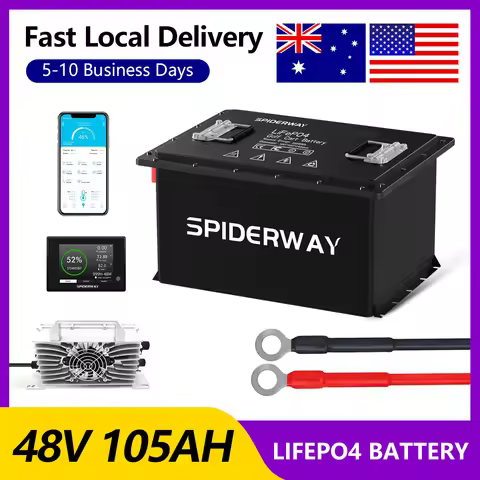 48V 105Ah LiFePO4 Battery Pack for John Deere TE 4x2 Electric, GS Electric, 5.376kWh 200A BMS 6000+ 