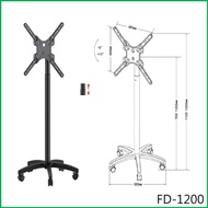 HY TV Cart Stand 14'' - 50'' LCD LED 30kg TV Bracket Rolling Universal TV Cart Stand Mount FD-1200