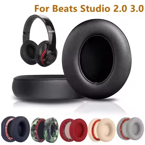For Beats Studio 2.0 Studio 3.0 Wireless and Wired Headphone Replacement Ear Pads Cushions Ear Pads 