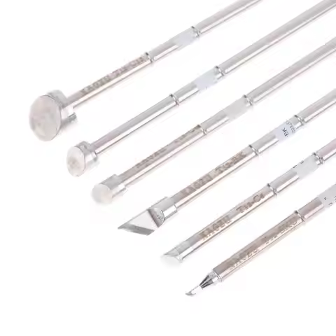 【LM】1Pc 15cm Metal Welding Iron Tips T12-BK/SKU/C6/C8/C10/C15 Series OLED&STC-LED T12 Soldering Stat