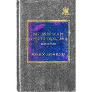 Bar Essentials in Constitutional Law 2 (2026 Edition) by Reynaldo Lahom Flores (Cloth Bound)