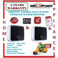 Ariston AN2 LUX-D WIFI 15L l 30L STORAGE WATER HEATER (Voice Control,Smart Connectivity)/FREE EXPRESS DELIVER