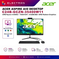 Acer Aspire C24B-GCZN-35400W11 23.8" FHD All-In-One Desktop PC (R3-5400U, 16GB, 512GB SSD, ATI, W11P