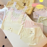 Girls' Underwear For Development Age 9-16 Years Seamless Ice Silk Tank Top Good Ventilation Thin