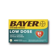 10.30Direct mail from the United States BAYER Aspirin low dose 81美国直邮 BAYER 拜耳阿司匹林 低剂量81mg* 400片热销 仅