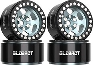 Aluminum 1.9 Beadlock Wheels - Offset -10.5mm RC Wheel Rim Hub for 1/10 RC Crawler TRX4 TRX6 Axial S