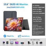 EVICIV【In stock】OLED 4K 15.6" Portable Monitor for Laptop UHD 3456*2160 500Nits/150%sRGB/1ms/100000: