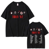 Kmfdm Tour 97 Rock Band Print T-Shirt Men's Fashion Vintage Gothic Streetwear For Men And Women