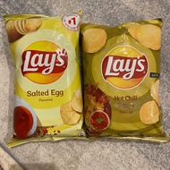 Lays Snack Salted Egg / Hot Chili Squid Chips Lays Import Lay's