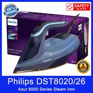Philips DST8020/26 Steam Iron. Azur 8000 Series. 3000W Power. No Burns Guaranteed. Safety Mark Appro