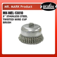 MK-WEL-13010 MR MARK 3" STAINLESS STEEL TWISTED WIRE CUP BRUSH