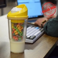 Portable Cereal Cup Milk Cereal Separation Cup, Outdoor Jar Storage Cup Handheld Water Sports W0b9
