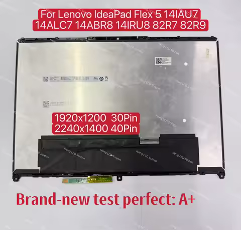 14 Inch Touch Screen For Lenovo IdeaPad Flex 5 14IAU7 14ALC7 14ABR8 14IRU8 82R7 82R9 82XX 82Y0 LCD D