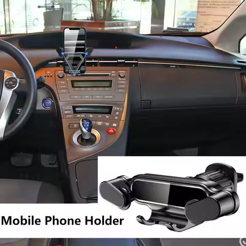 Gravity Car Phone Holder For Toyota Prius 3 2009 Air Vent Clip Mount Mobile Cell Phone Stand Univers
