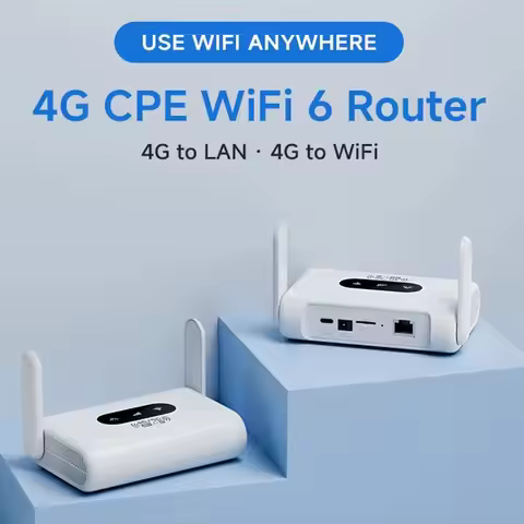 T96C WiFi6 Router 4G LTE Router 300Mbps Modem 4G WiFi Portable Router Compatible with Non-Contract 5